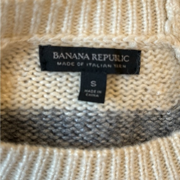 Banana Republic Striped Wool Blend Sweater Women's Size Small - Picture 3 of 9